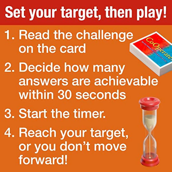 Drumond Park Co-operate, Board Games for Families and Teenagers, Fast Talking Board Game for Adults suitable From 12+ Years