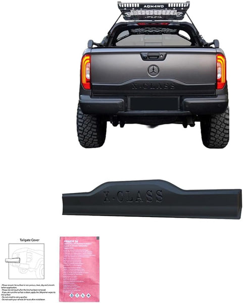 Oneway Tailgate Cover compatible with Mercedes X-Class W470 2017- - Version 2 - Matt black
