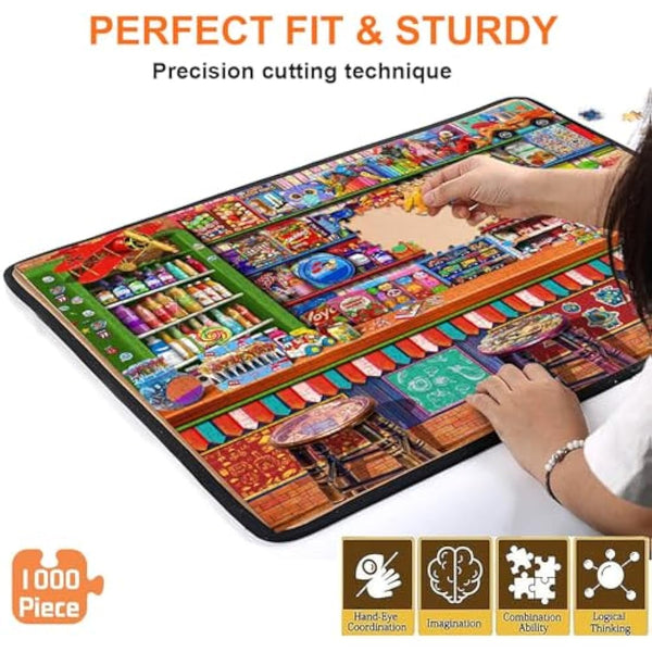 Jigsaw Puzzles 1000 Pieces for Adults -Candy Shop Puzzle-1000 Piece Puzzle Educational Games Home Decoration