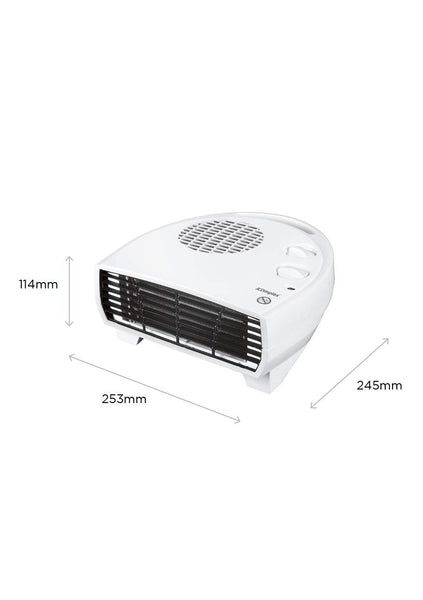 Dimplex 2KW Electric Fan Heater, Compact Fan Heater with 2 Heat Settings, Frost Protection, Cool Blow Option and Manual Thermostat