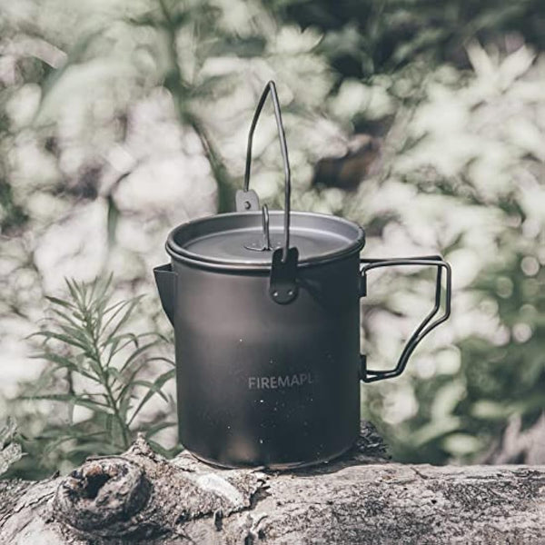 Fire-Maple Alti Camping Titanium Cup | Portable Titanium Mug with Measurement Marks | Ultralight Camping Picnic Water Coffee Cup with Foldable Handle