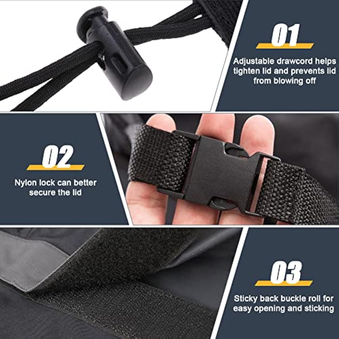 Folding Wagon Cover, Garden Wagon Cover, 600D Heavy-Duty Fabric Waterproof Dustproof UV Resistant, 38"D x 22"W x 20"H (Black)