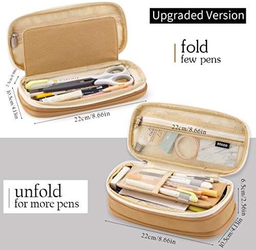 EASTHILL Big Capacity Pencil Pen Case Office College School Large Storage High Capacity Bag Pouch Holder Box Organizer