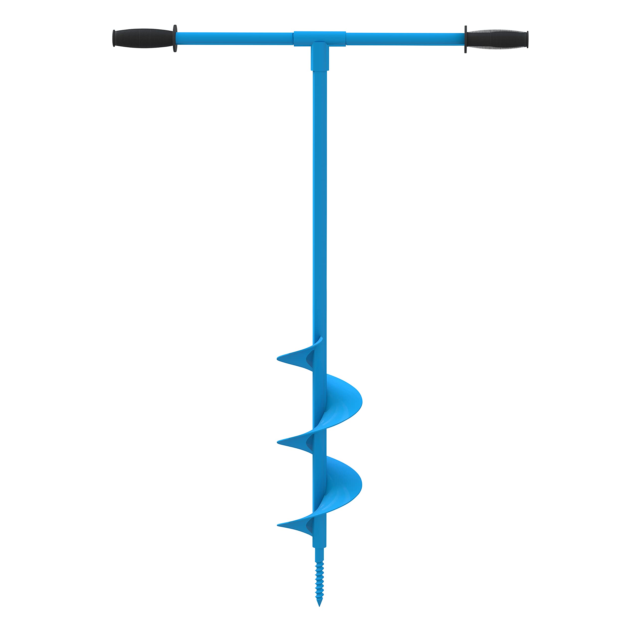 G?de GH 150 Hand Earth Drill (Total Length 104 cm, Diameter 15 cm, for Setting Fence Posts, Planting etc., Non-Slip Handles, Large Metal Cross Handle