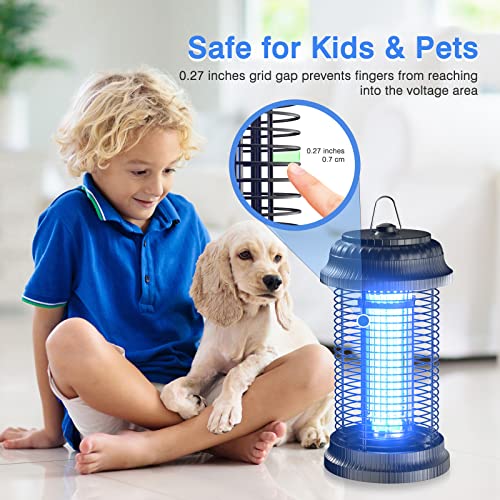 TMACTIME Mosquito Killer Lamp 4000v 20w Uv High-powered Bug Zapper with Metal Housing, Waterproof Electronic Insect Killer for Indoor and Outdoor Use