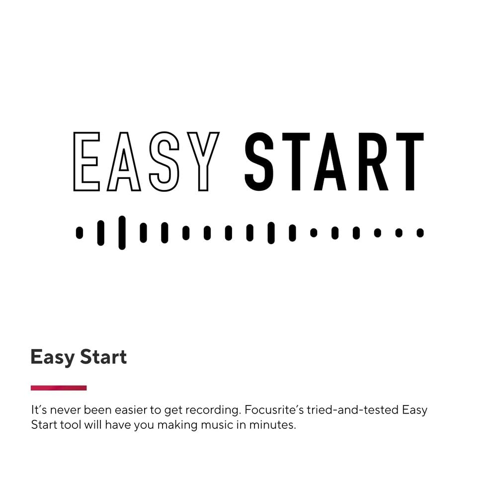 Focusrite Scarlett 2i2 4th Gen USB Audio Interface for Recording, Songwriting, Streaming and Podcasting — High-Fidelity, Studio Quality Recording, and All the Software You Need to Record