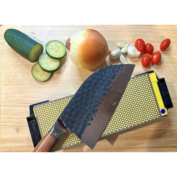 DMT W250CX-WB 10-Inch Coarse/Extra-Coarse DuoSharp Bench Stone with Base - Black