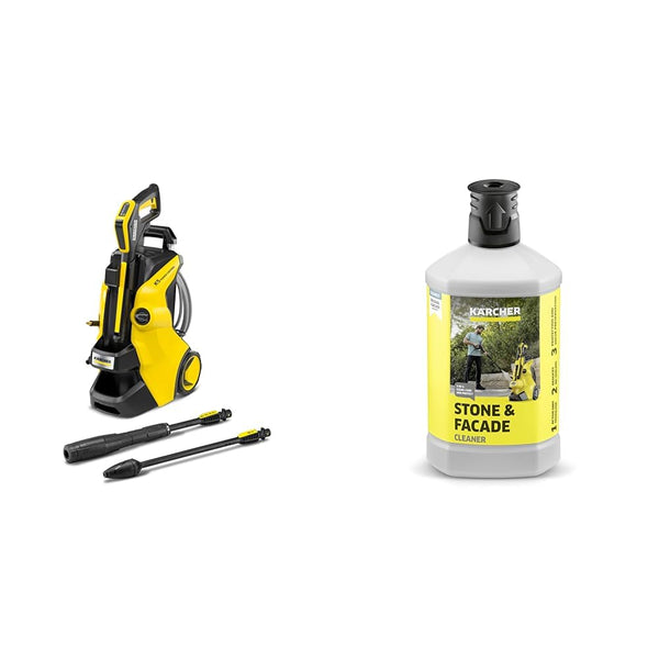 Kärcher K 5 Power Control Pressure Washer, pressure: max. 145 bar, flow rate: 500 l/h, area coverage: 40 m²/h, water filter, weight: 13 kg, high-pressure hose and gun, dirt blaster, spray lance