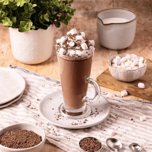 Kingsbridge Hot Chocolate Spoons - Belgian Milk Choc & Marshmallows, 10 Pack | Choc Block with Wooden Stirrer & Added Sweet Treats | Gifts for Birthdays, Special Occasions or Sleepovers