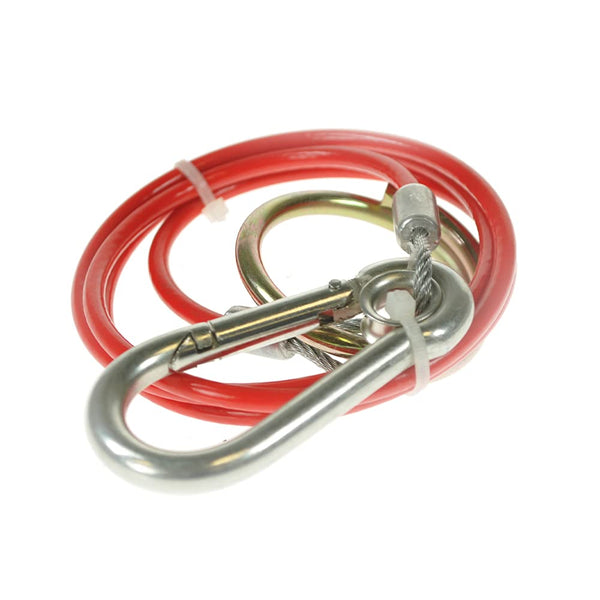 Maypole 1m x 3 mm Red PVC Breakaway Cable For Braked Trailers and Caravans
