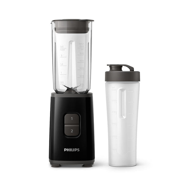 Philips Daily Collection Mini Blender and Smoothie Maker, 350W, 1L Jug, On-the-go Tumbler, Dishwasher Safe, Recipe App, 2 Speeds, Ice Crush, Quick