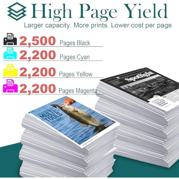 HenceBuy TN241 TN245 Toner Cartridges for Brother TN-241 TN-245 Compatible for HL-3140CW 3142CW 3150CDW 3170CDW DCP-9020CDW 9015CDW MFC-9140CDN 9340CDW 9330CDW (Black Cyan Magenta Yellow, 4-Pack)