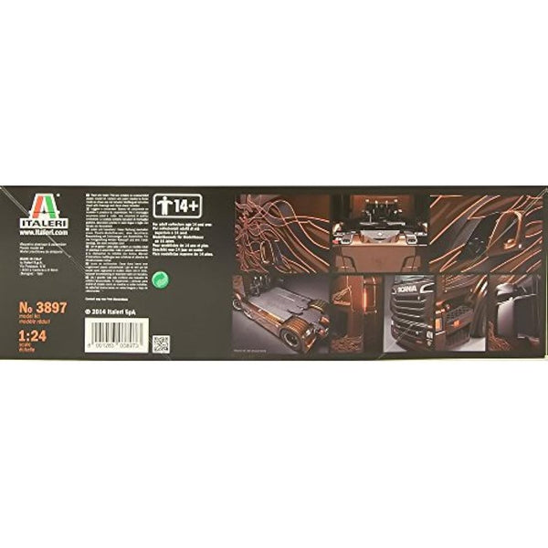 Italeri 510003897 1: 24 Scania R730 V8 Black Amber