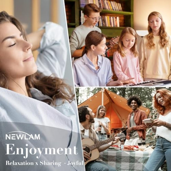 Newlam Kalimba Thumb Piano 17 Keys, Portable Marimbas Finger Piano Gifts for Kids and Adults Beginners