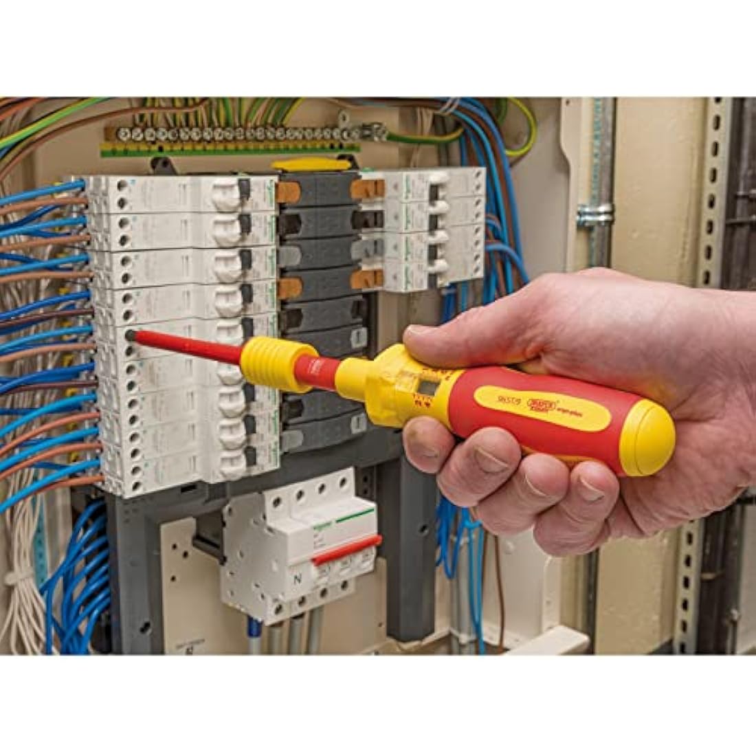 Draper XP1000 9 Piece Torque Screwdriver Set | VDE Dual Insulated Interchangeable Blade | Electrical Tool Driver Set | Hand Tools Set | 65372