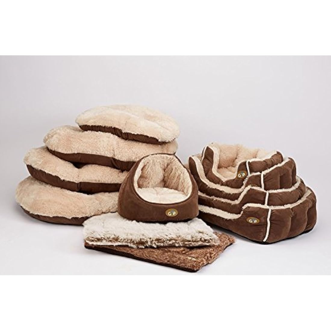 Gor Pets Nordic Oval Cushion for Dog Bed Comfortable Washable , 40-inch, Brown