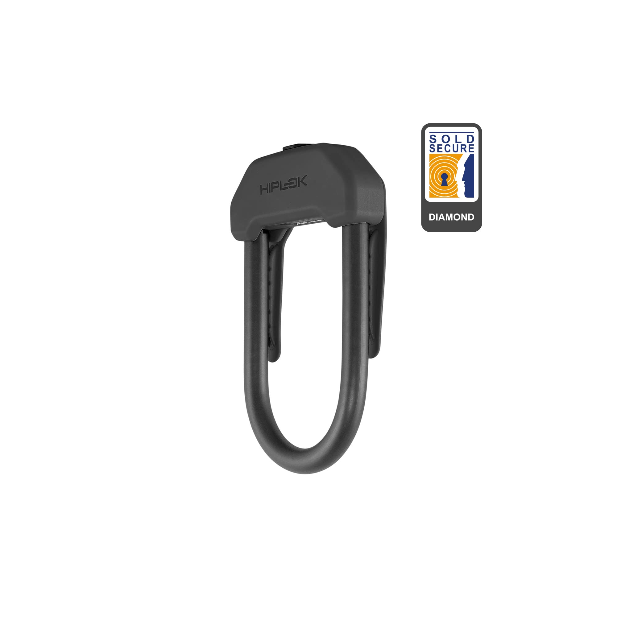 Hiplok DX Bike D Lock/Bicycle D Lock - Black. Sold Secure Pedal Cycle Diamond. 14mm Steel Shackle. 15cm x 8.5cm Area. Double Dead Lock. 3 Keys Inc