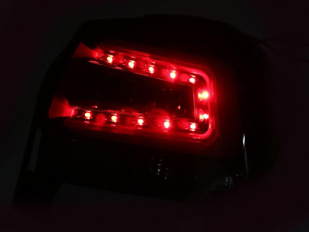 GAZOZ PERFORMANCE Exterior Accessories - LED Tail Lights C Shape Bar R+L Compatible With Subaru Crosstrek 2012-2017 XV & Imprera - Black Smoke Lens Black Base