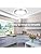 DINGLILIGHTING 24W Modern LED Flush Mount Ceiling Light, 13 Inch Silver Low Profile Light Fixture, Thin Round Close to Ceiling Lights for Kitchen Bedroom Living Room, 5 Color Adjustable