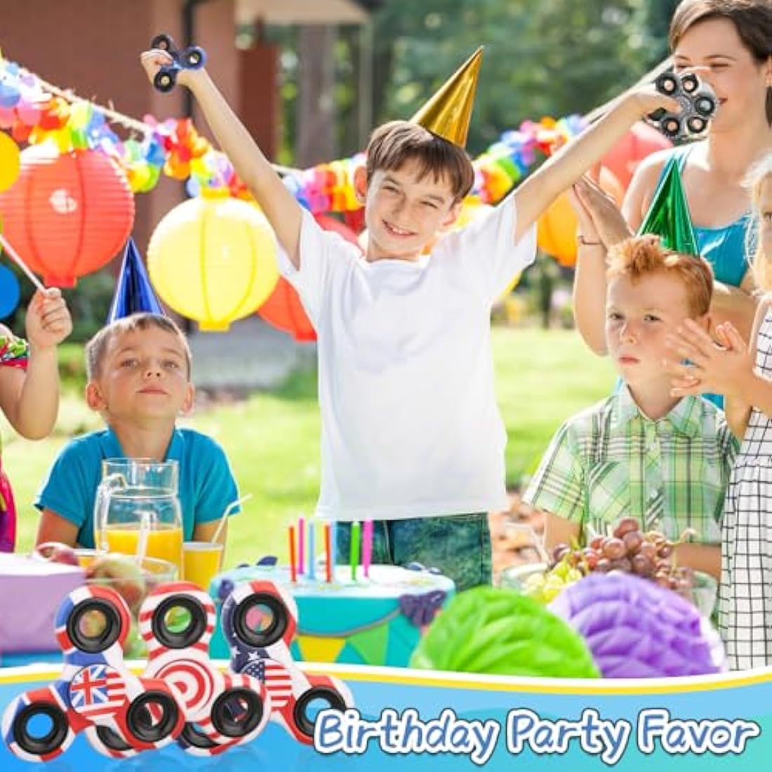 12PCS Fidget Spinner Toy Bulk Age 3+ for Kids Adults, Metal Tri-Spinner Fidget Toy Set, Sturdy Hand Spinner for Stress Relief, Christmas Party Favors Supplies Goodie Bag Stuffers Classroom Prize