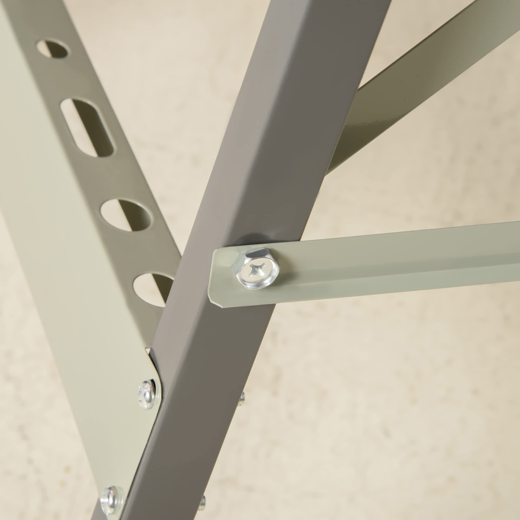 DURHAND 4-in-1 Work Bench, Folding Clamp Table w/ 4 Adjustable Clamping Pegs for DIY Home Garage, Black