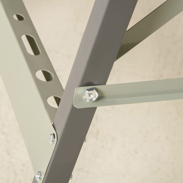 DURHAND 4-in-1 Work Bench, Folding Clamp Table w/ 4 Adjustable Clamping Pegs for DIY Home Garage, Black