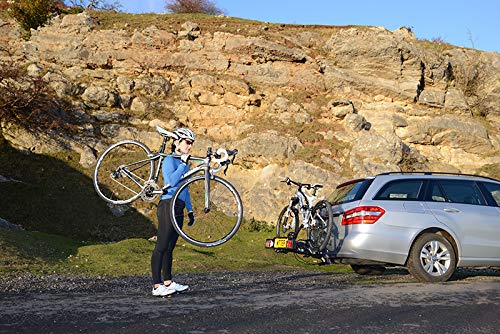 Witter ZX202 Bolt-on Towball Mounted 2 Bike Rack | Maximum load 34 kg | Lightboard for 13pin sockets