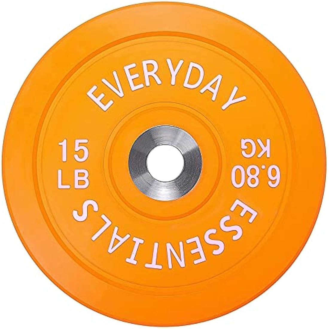 BalanceFrom Fitvids Color Coded Olympic Bumper Plate Weight Plate with Steel Hub, Pairs or Sets