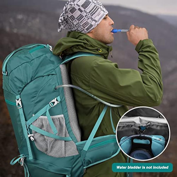 HOMIEE 50L Waterproof Hiking Backpack for Men Women, Lightweight Trekking Backpack with Rain Cover, Large Camping Rucksack for Outdoor Sports Travel Hiking Cycling Climbing Mountaineering