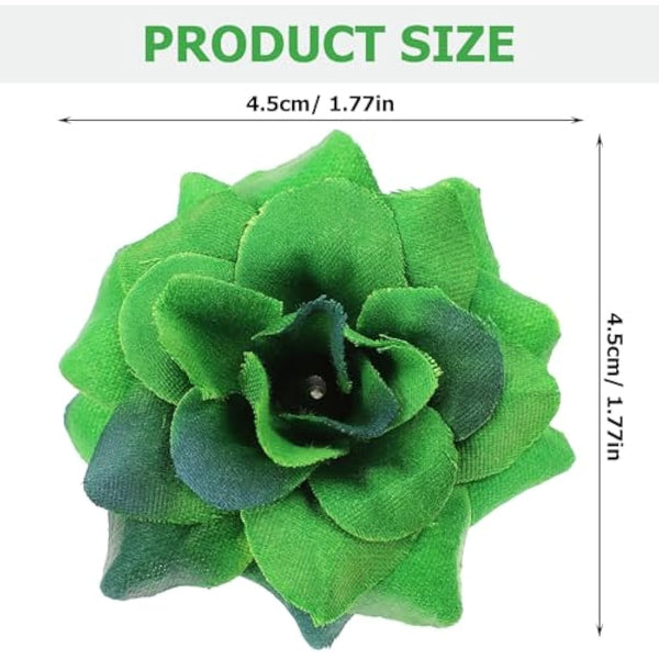 50pcs Dark Green Artificial Rose Flower Heads Realistic Silk Flower Heads for Home Garden Weddings Parties Craft Projects and Decor