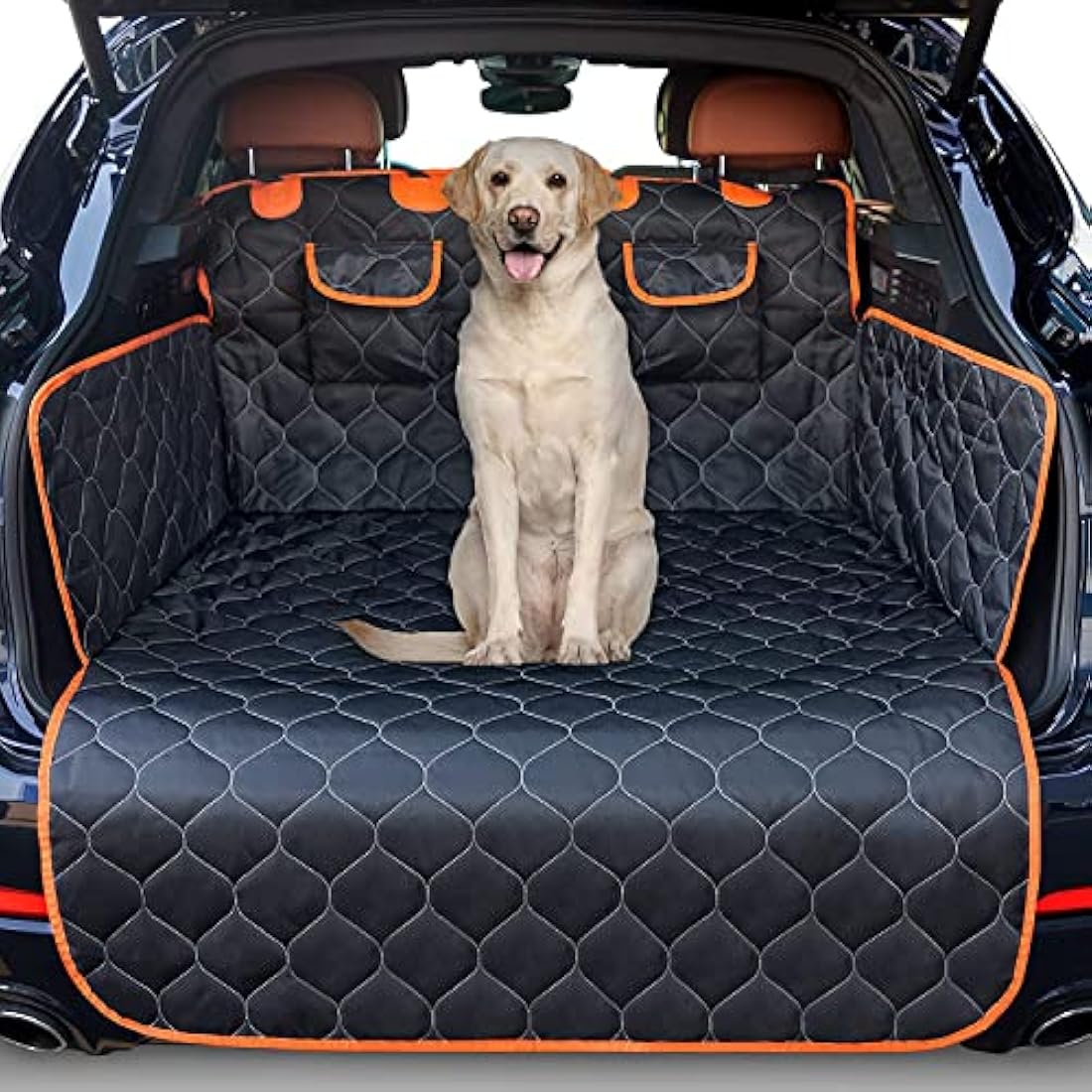 JOEJOY Car Boot Protector, Nonslip Waterproof Dog Car Seat Cover with Enduring Antifouling Liner, Side Protection and Easy to Clean, Boot Protector Blanket for Truck, SUV