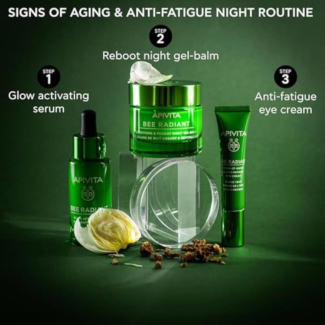 Apivita Bee Radiant Glow Activating & Anti-Fatigue Serum 30ml - Facial Serum with Propolis, White Peony & Dragon Fruit - Brightens, Tackles Discolorations & Aging Signs for a Plumper, Youthful Skin