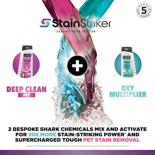 Shark CarpetXpert HairPro Pet Carpet Cleaner with Anti-Clog, Anti-Clump, Anti-Tangle, Removes Stains & Odours from Carpets & Rugs, Includes Deep Clean Pet Formula, 1000W, EX220UK