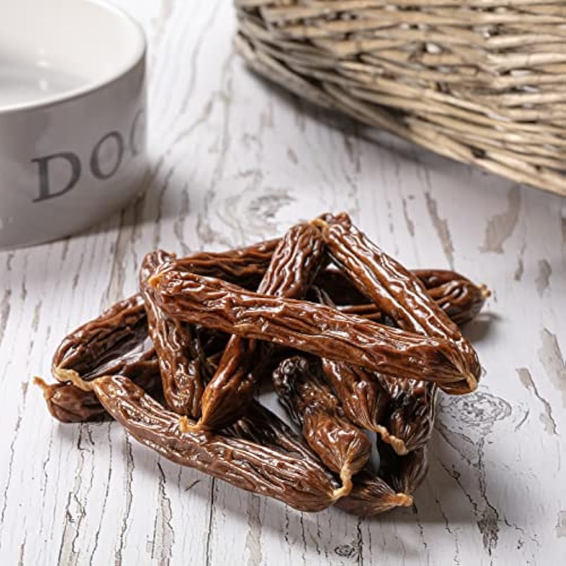 Hollings Pork Sausages Dog Treats, Delicious, Nutritious Air Dried Chews for Adult Dogs, 100% Gluten Free & Made with 100% Natural Ingredients (3kg)