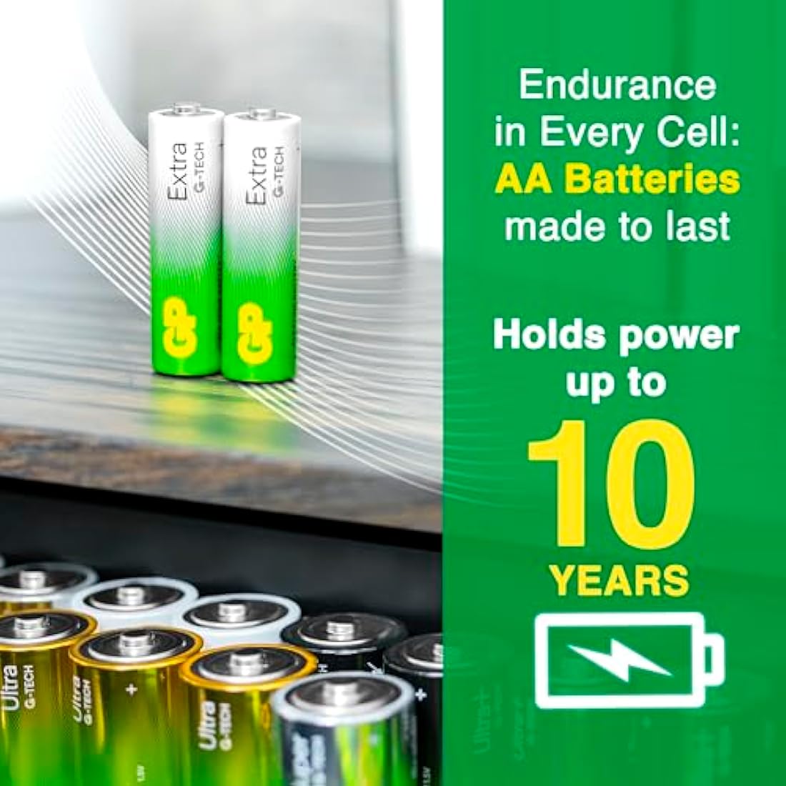 AA Batteries Pack of 80 1.5V / Mignon / LR06 / MN1500/ AM3 by GP Batteries AA Extra Alkaline Batteries ideal for: Toys/Controllers/Torch/Mouse Suitable for everyday use in a variety of devices