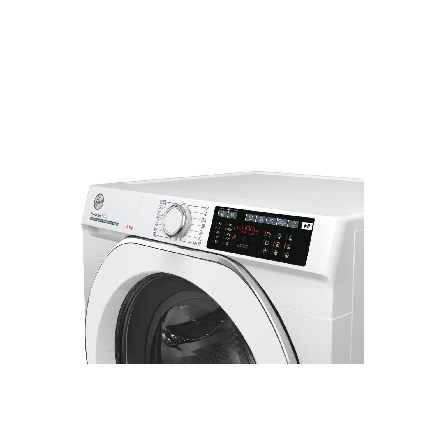 Hoover H-WASH 500 10kg Freestanding Washing Machine, 1400 RPM, A Rated, ECO‑Power Inverter Motor, hOn App, 60 Programmes, Care Dose, Power Care System, White, 60x59x85 cm ‑ HW 410AMC/1-80