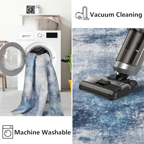 Homcomodar Abstract Hallway Rugs 80x300cm Modern Kitchen Rug Runner Washable Floor Carpet Runner Faux Woolen Throw Rugs bedroom Rug for Laundry