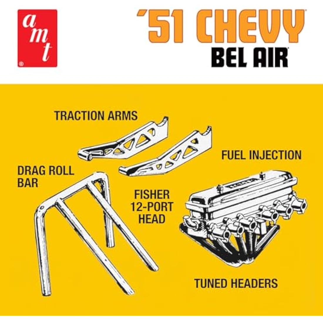 AMT 1:25 Scale 1951 Chevy Bel Air Model Kit