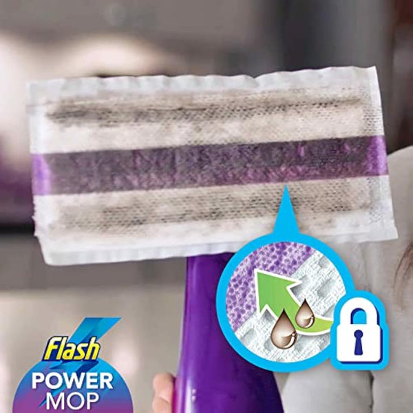 Flash Power Spray Mop Floor Cleaner Multi-Surface Cleaning Liquid Lavender 5L (1.25Lx4)