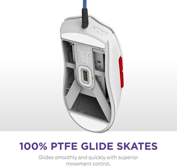 NZXT Lift 2 Ergo | Lightweight Ergonomic Wired Gaming Mouse | Lightweight 61 g Design | 8K Polling Rate | Optical Switches | 26K DPI Optical Sensor | 100% PTFE Feet | Black