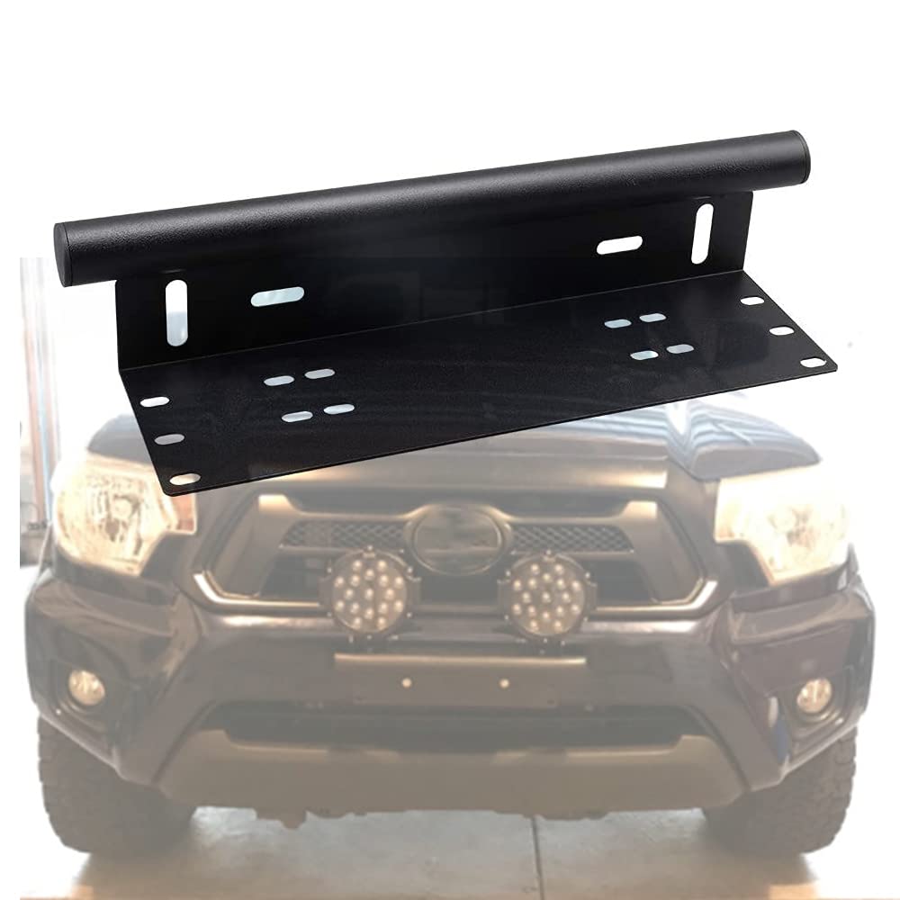 RIGIDON Heavy Duty Led Work Light Bar Licence Number Bumper Plate Mounting Brackets Frame Holder For Car Off road Truck SUV UTE ATV 4x4 Aluminum Alloy Black Color