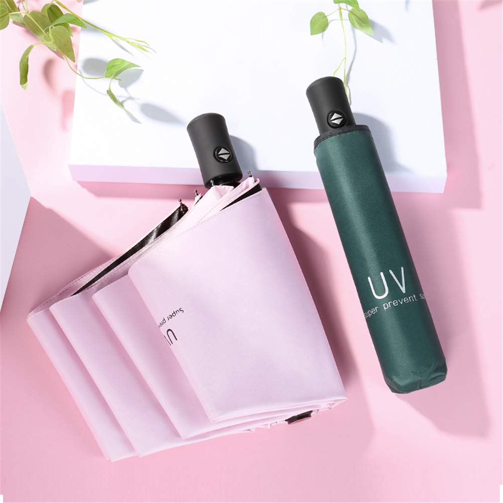 Maibar Umbrella Windproof Strong 24 Ribs Compact Umbrellas Sun UV Protection spf 50 Folding Travel Large Auto Open Close Umbrellas Umbrella (Black)