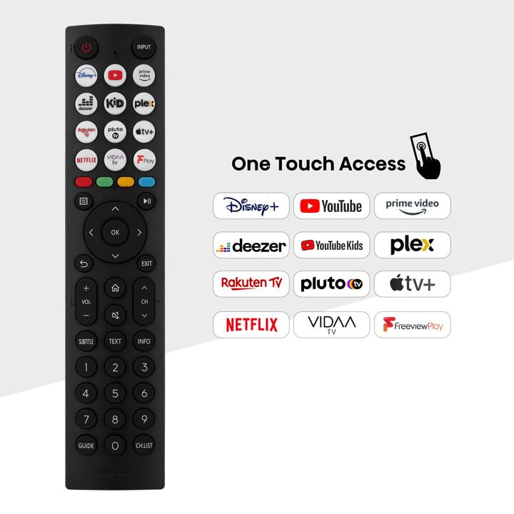 Hisense 40" 40E4QTUK FHD LED TV with Freely - Direct Lit LED, Dolby Audio, Natural Colour Enhancer, Games Mode, Sports Mode with Freely, Disney +, YouTube, Netflix