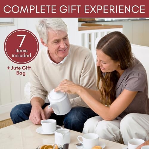 Afternoon Tea Hamper For 2 – Includes Italian Biscuits, Cookies, Shortbread, Fudge & Tea – Gift Hamper for Anniversary, New Home, Birthday, Celebrations, Thank You Gift – by Hay Hampers