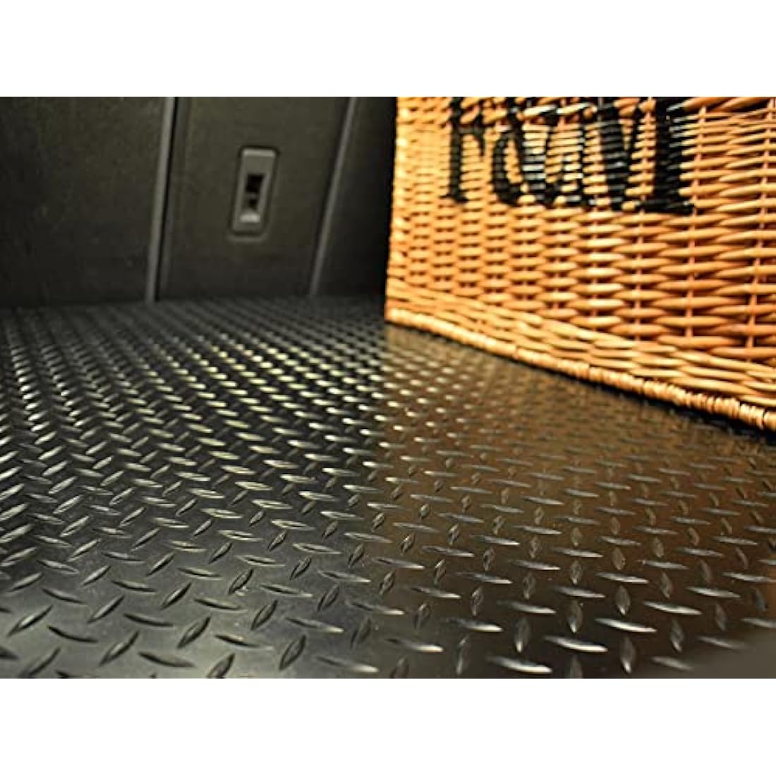 Rubber Boot Liner Compatible With Peugeot 208 (2012-2019) Tailored Fit Heavy-Duty Premium 3Mm Rubber Protector Boot Mat Anti-Slip Durable Waterproof Custom Fit Dog Friendly