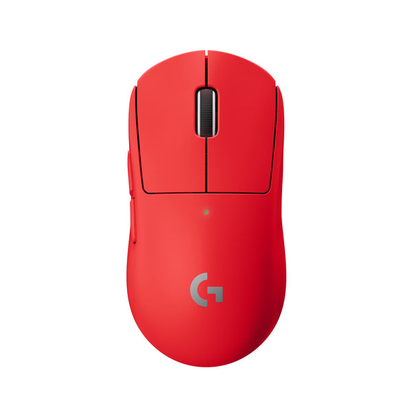 Logitech G PRO X SUPERLIGHT Wireless Gaming Mouse, HERO 25K Sensor, Ultra-light with 63g, 5 Programmable Buttons, 70 hours Battery Life, Zero Additive PTFE Feet, PC/Mac - EWR - Red