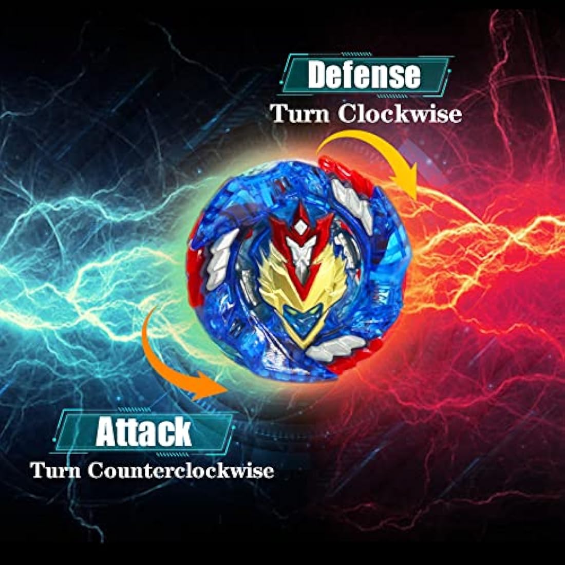 Gytobytle 12in1 Bey Spinning Tops with Box Metal Fusion Burst Blade Battling Battle Gyros Set, with Handle