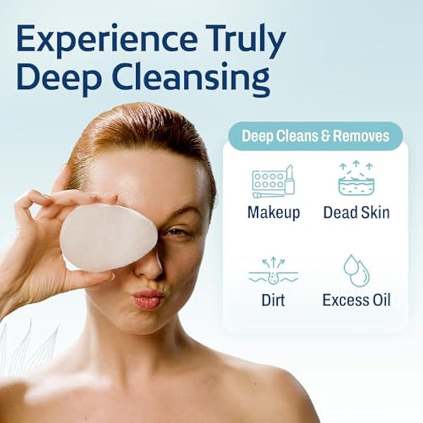 HartFelt Facial Exfoliation Beauty Box with Face Scrub Soft Exfoliating Bath Sponge Set, Gentle Skin Exfoliator & Dead Skin Remover, Shower Sponges for Women & Men, Shower Scrubber Gift Box 10pk