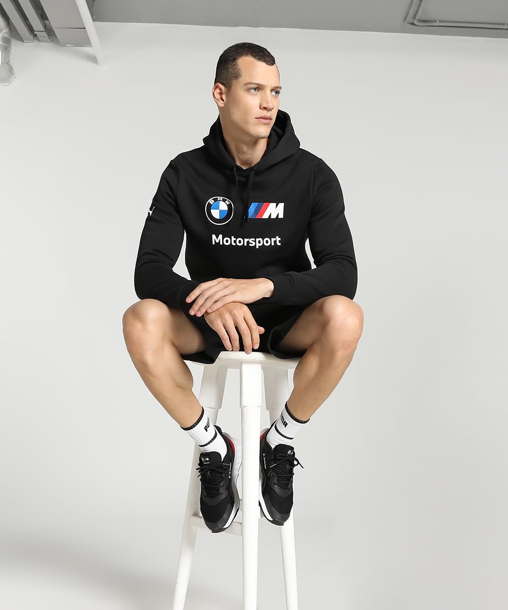 PUMA BMW M Motorsport Fleece Hoodie Sweatshirt Hooded Top Mens
