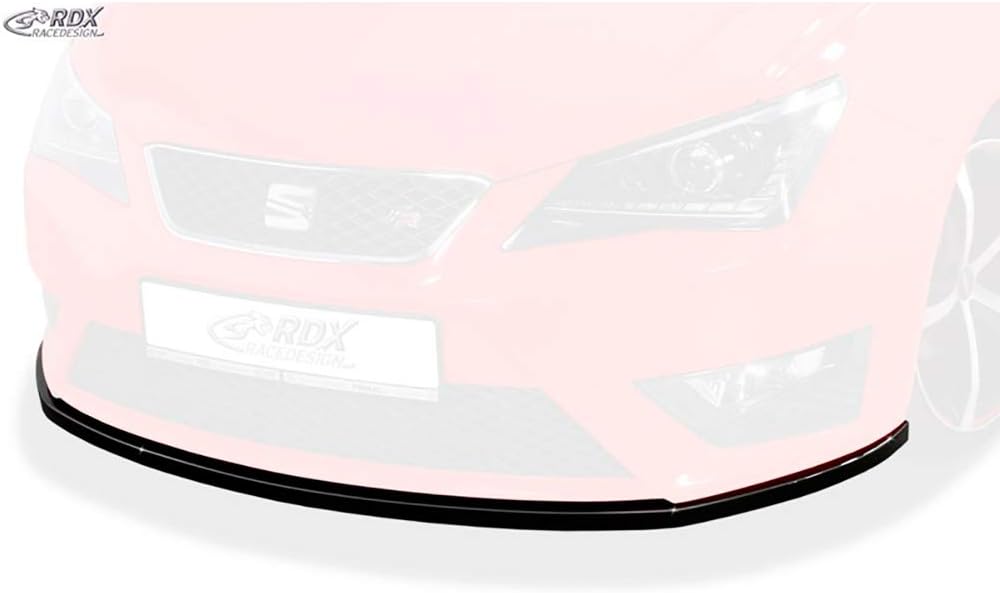 RDX Racedesign Front spoiler compatible with Seat Ibiza 6J SC/HB/ST FR Facelift 2012-2017 (ABS glossy black)